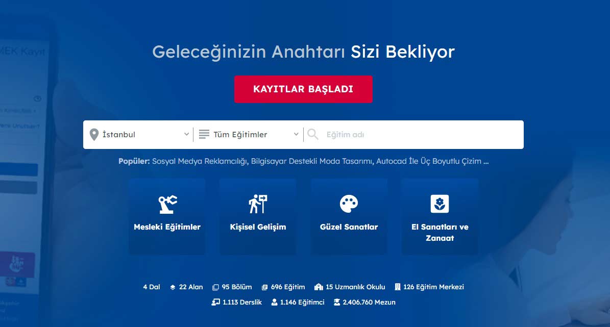 صفحه اصلی ثبت نام دوره های رایگان شهردای استانبول
